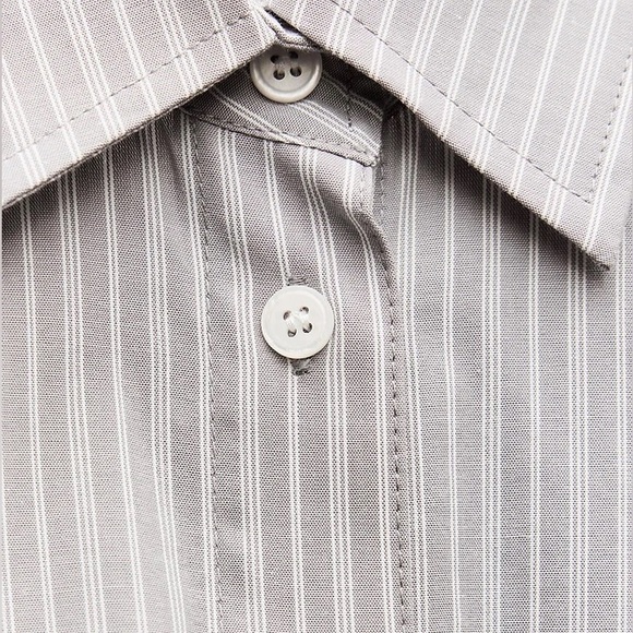 DOUBLE CUFF OVERSIZED POPLIN SHIRT - Picture 8 of 10